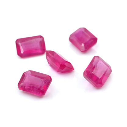 Natural Bangkok Ruby Calibrated Octagons | 5x7mm & 6x8mm