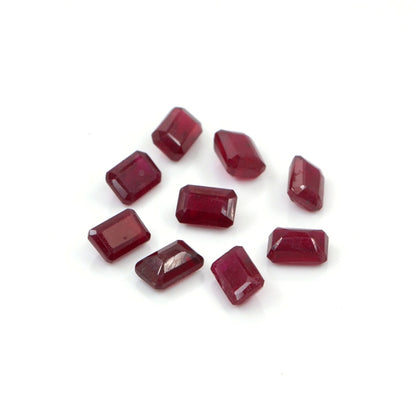 Natural Bangkok Ruby Calibrated Octagons | 3x5mm & 4x6mm