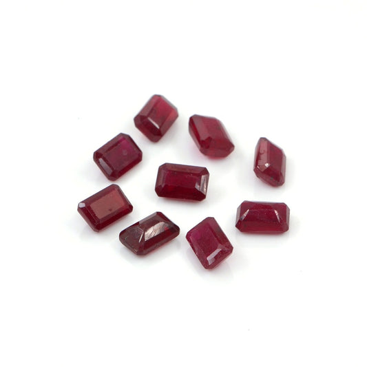 Natural Bangkok Ruby Calibrated Octagons | 3x5mm & 4x6mm
