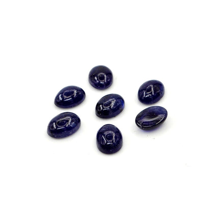 Natural Bangkok Blue Sapphire Calibrated Cabochon Ovals | 5x7mm & 6x8mm