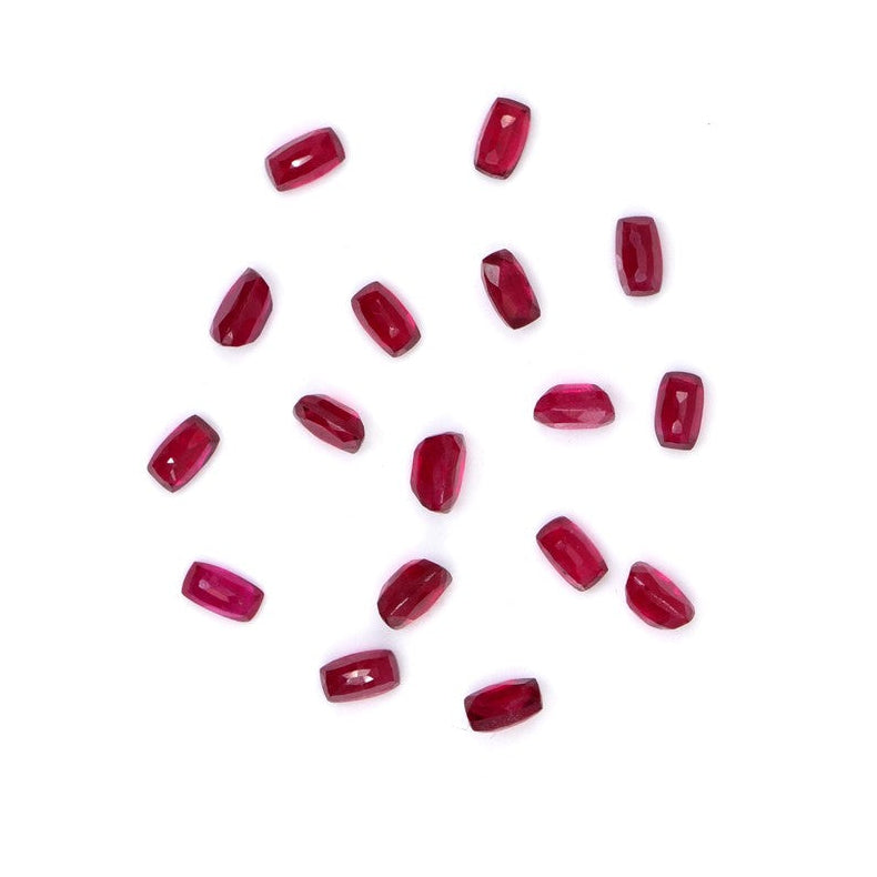 Natural Bangkok Ruby Calibrated Long Cushion | 3x5mm & 4x6mm