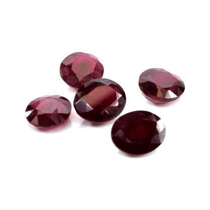 Natural Bangkok Ruby Calibrated Ovals | 7x9mm & 8x10mm