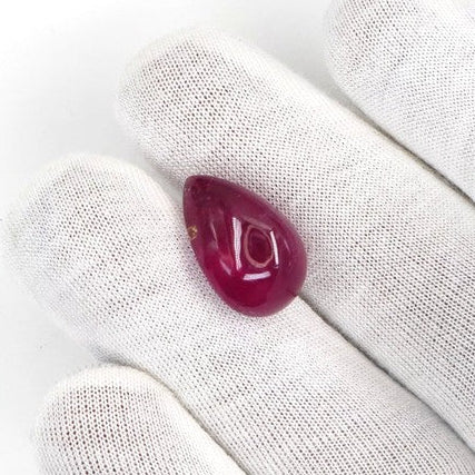 Natural Bangkok Ruby Cabochon Pears | 21.59cts