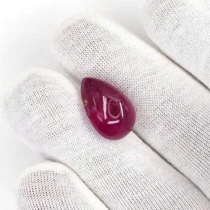 Natural Bangkok Ruby Cabochon Pears | 21.59cts