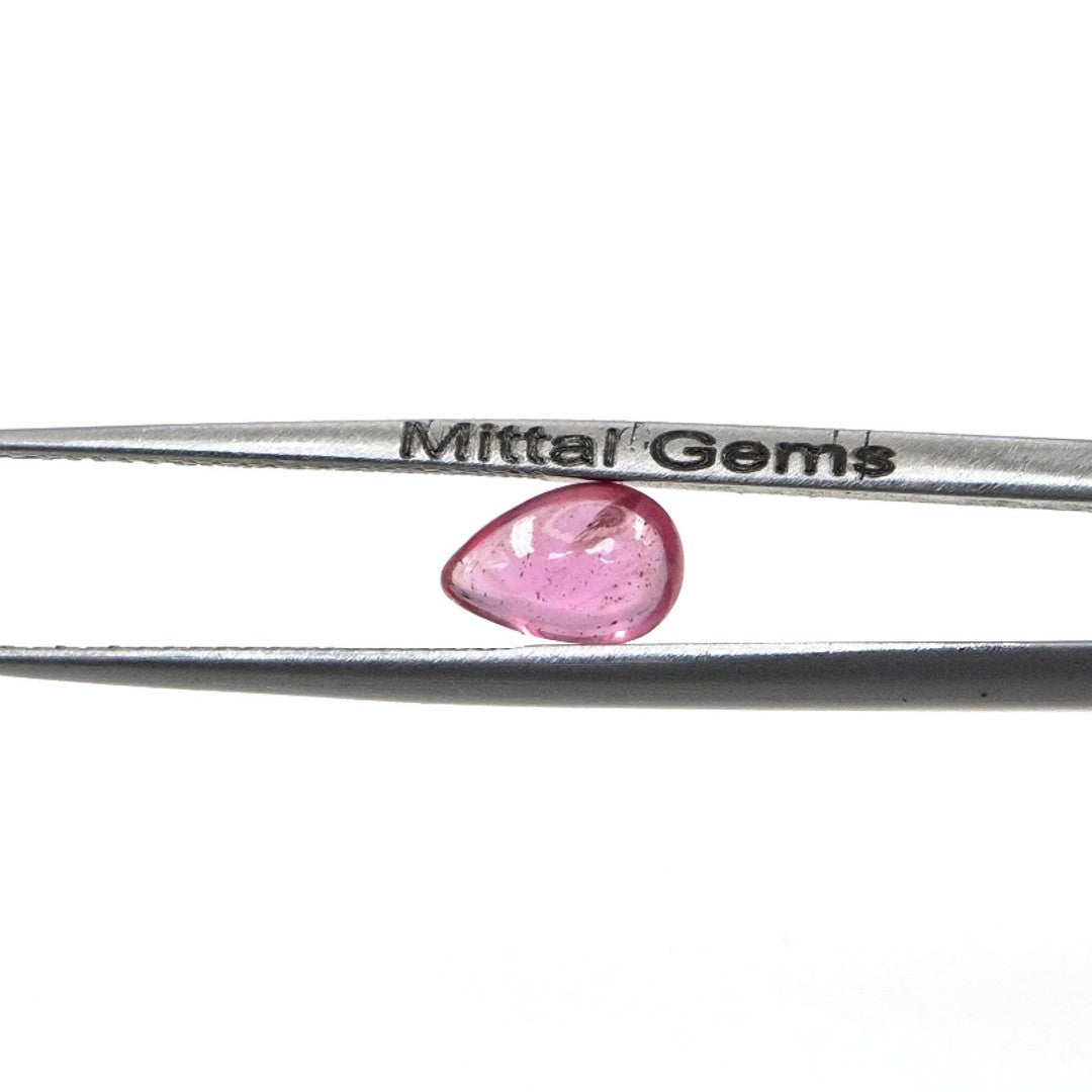 Natural Bangkok Ruby Calibrated Cabochon Pears | 5x7mm & 6x8mm