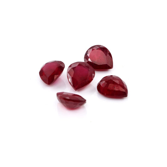 Natural Bangkok Ruby Calibrated Pears | 10x12mm & 11x14mm