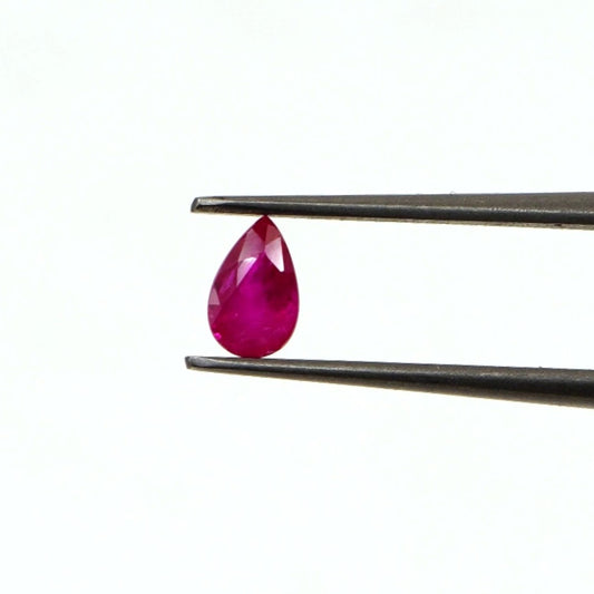 Natural Untreated Mozambique Ruby Calibrated Pears | 3x5mm & 4x6mm