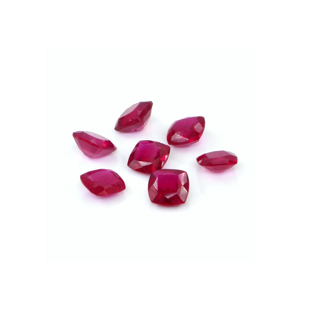 Natural Bangkok Ruby Calibrated Cushions | 4mm & 5mm