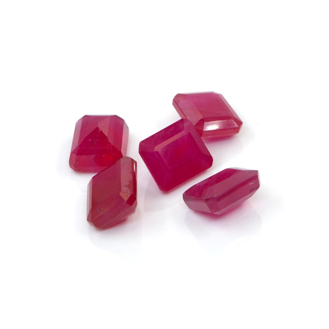 Natural Bangkok Ruby Calibrated Octagons | 9x11mm & 10x12mm
