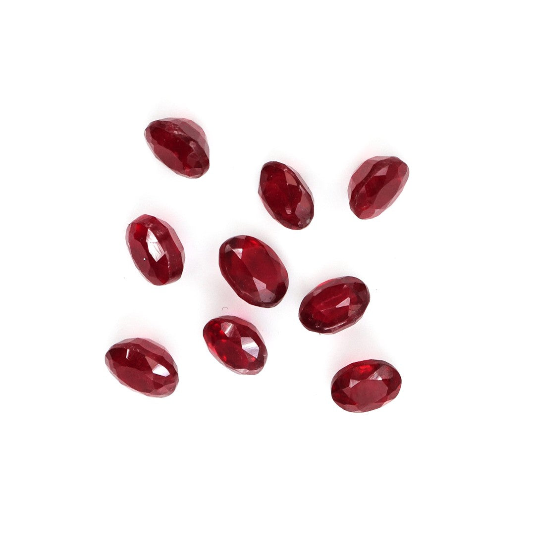 Natural Bangkok Ruby Calibrated Ovals | 3x4mm & 4x5mm