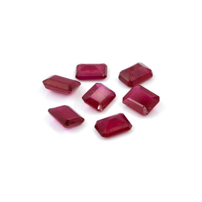 Natural Bangkok Ruby Calibrated Octagons | 6x8mm & 7x9mm