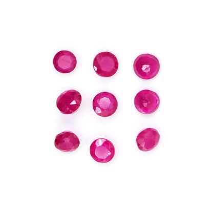Natural Bangkok Ruby Calibrated Rounds | 3mm & 4mm