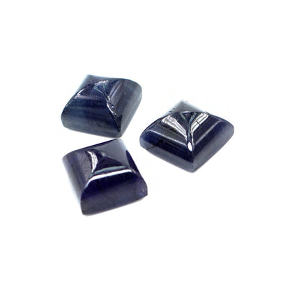 Natural Bangkok Blue Sapphire Calibrated Cabochon Squares | 11mm & 12mm