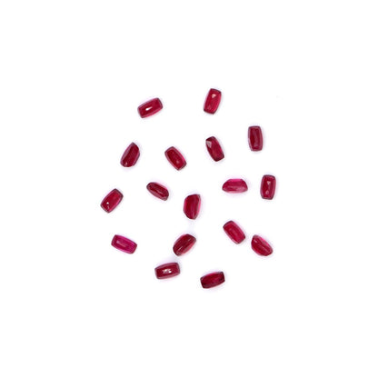 Natural Bangkok Ruby Calibrated Long Cushion | 2x4mm