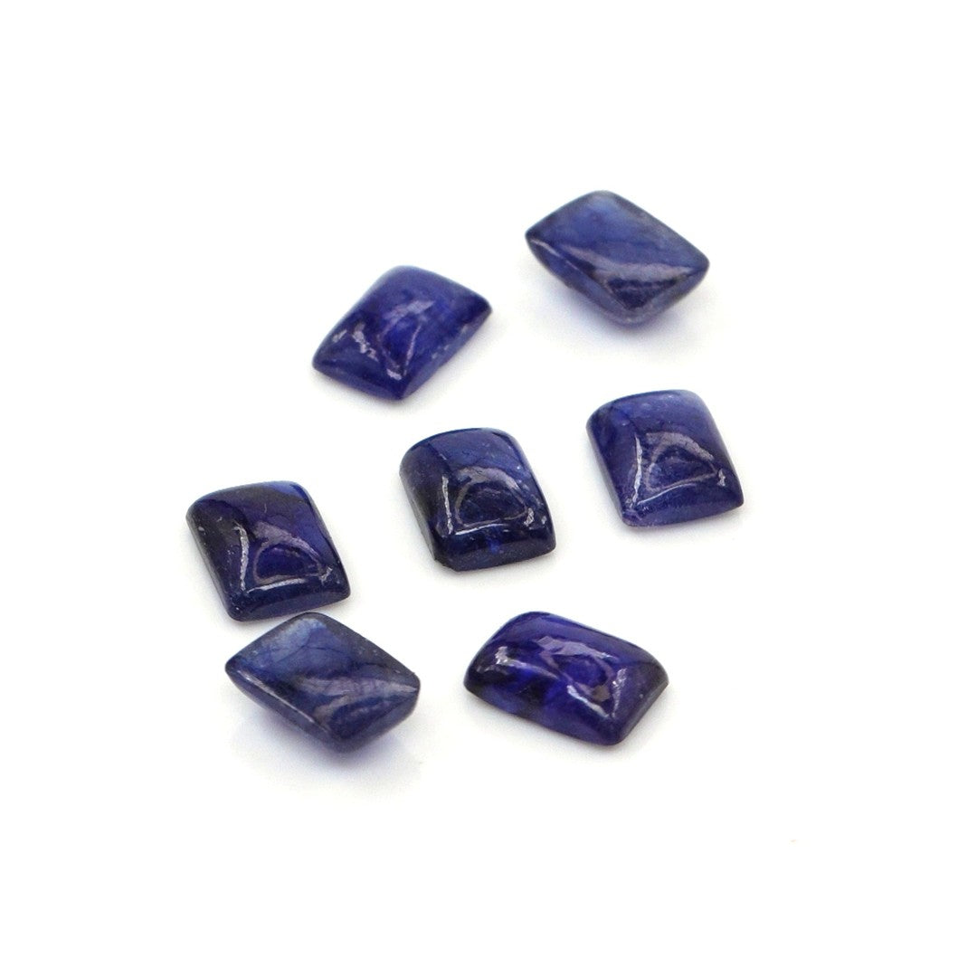 Natural Bangkok Blue Sapphire Calibrated Cabochon Octagons | 5x7mm & 6x8mm