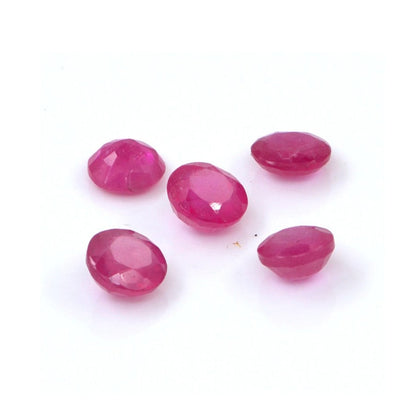 Natural Bangkok Ruby Calibrated Rounds | 4mm & 5mm
