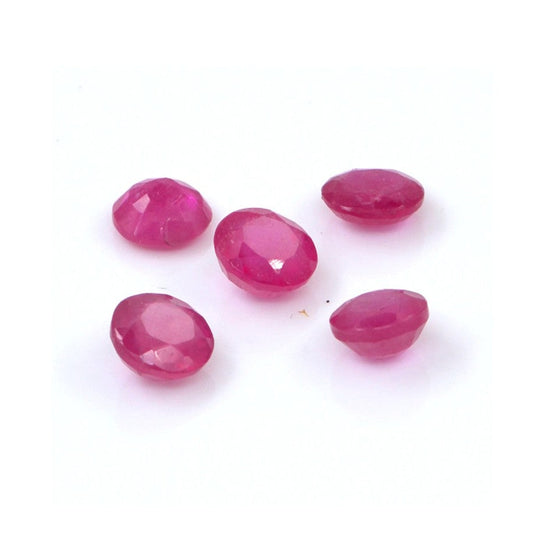 Natural Bangkok Ruby Calibrated Rounds | 4mm & 5mm