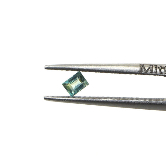 Natural Untreated Teal Sapphire Calibrated Baguettes | 2.5x5mm & 2x4mm