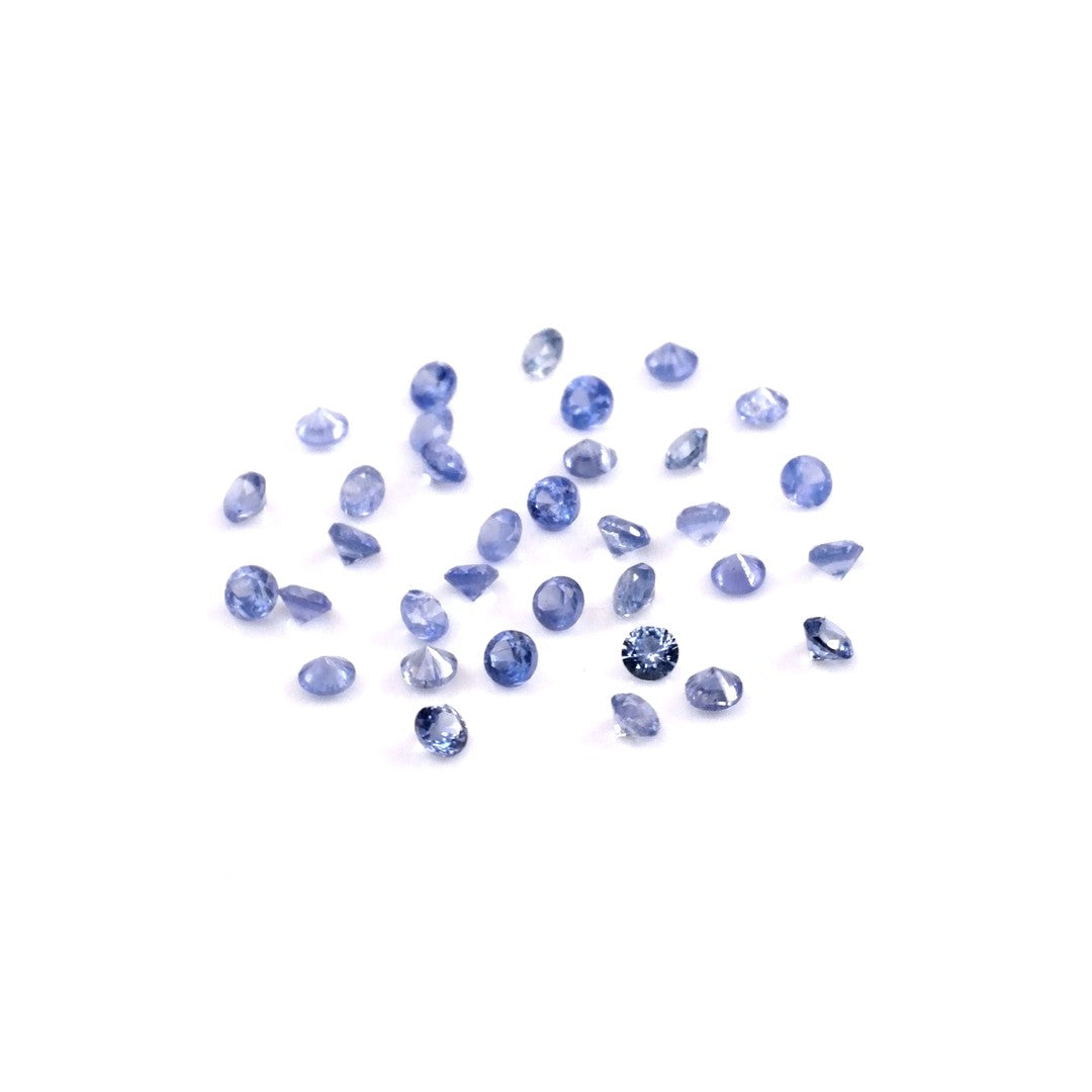 Natural Untreated Blue Sapphire Calibrated Rounds | 2mm