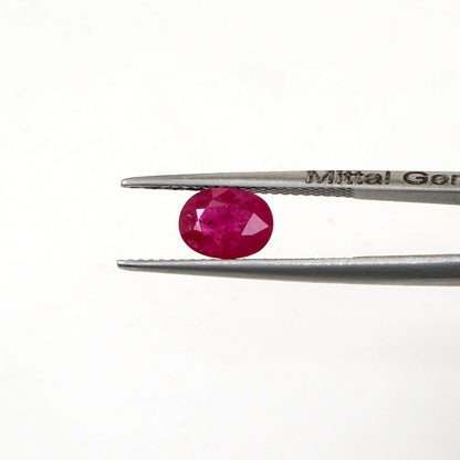 Natural Untreated Mozambique Ruby Calibrated Ovals | 5x7mm & 6x8mm