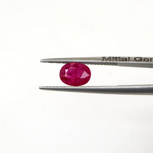 Natural Untreated Mozambique Ruby Calibrated Ovals | 5x7mm & 6x8mm