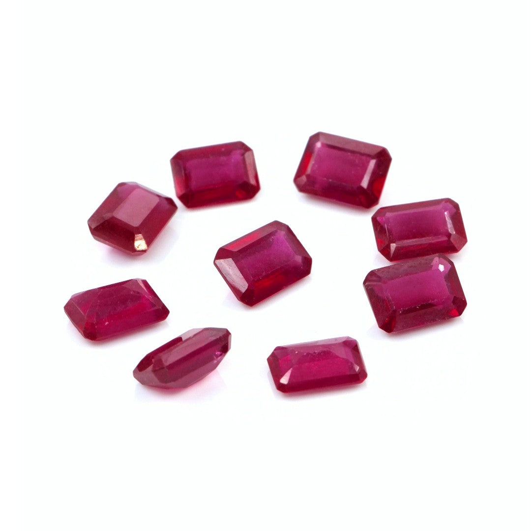 Natural Bangkok Ruby Calibrated Octagons | 5x7mm & 6x8mm