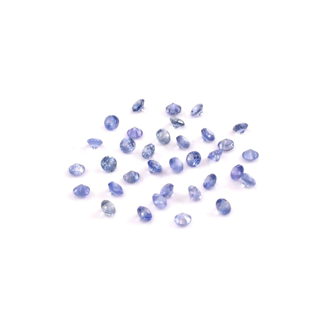Natural Untreated Blue Sapphire Calibrated Rounds | 1mm & 1.25mm