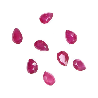 Natural Bangkok Ruby Calibrated Pears | 5x6mm & 6x7mm