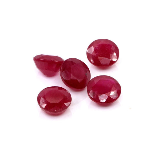 Natural Bangkok Ruby Calibrated Rounds | 8mm & 9mm