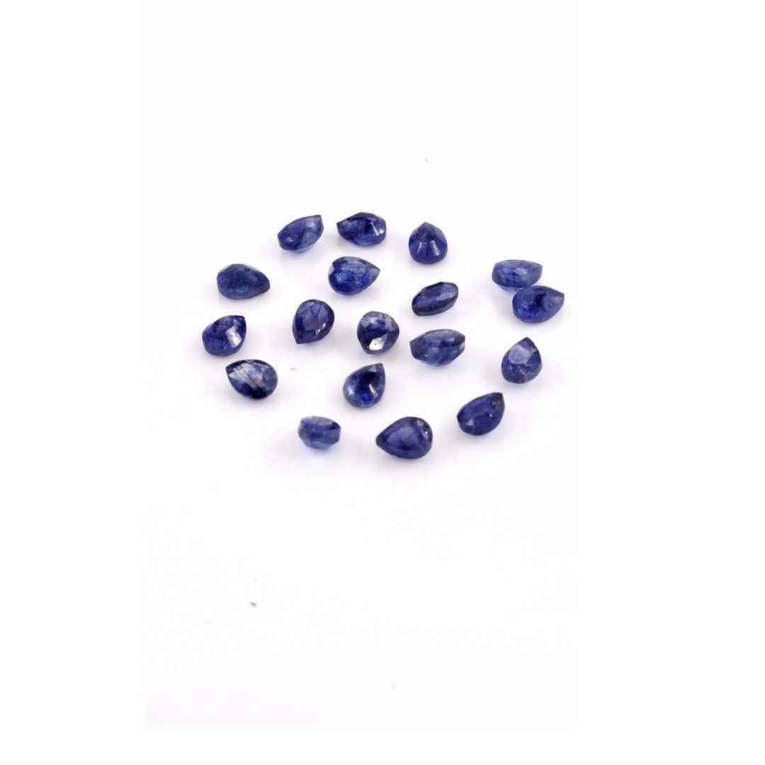 Natural Bangkok Blue Sapphire Calibrated Pears | 3x4mm & 4x5mm
