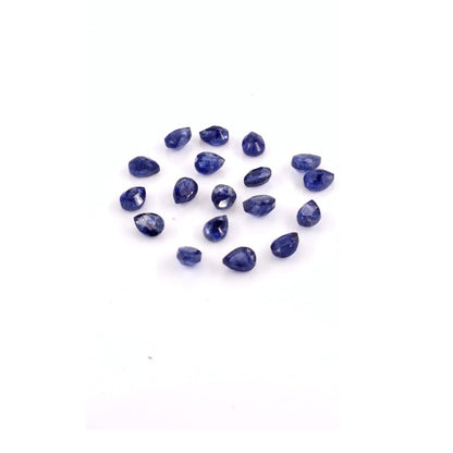 Natural Bangkok Blue Sapphire Calibrated Pears | 3x4mm & 4x5mm