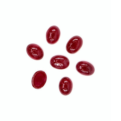 Natural Bangkok Ruby Calibrated Cabochon Ovals | 5x7mm & 6x8mm