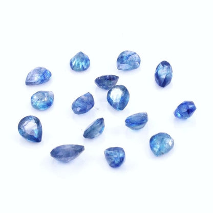 Natural Bangkok Blue Sapphire Calibrated Pears | 3x4mm & 4x5mm