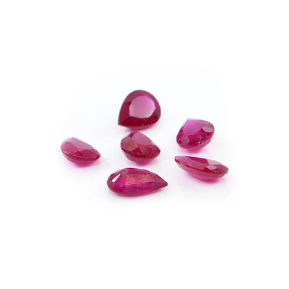 Natural Bangkok Ruby Calibrated Pears | 9x13mm & 10x15mm