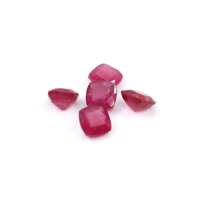 Natural Bangkok Ruby Calibrated Cushions | 4mm & 5mm
