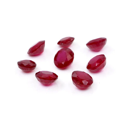 Natural Bangkok Ruby Calibrated Rounds | 6mm & 7mm