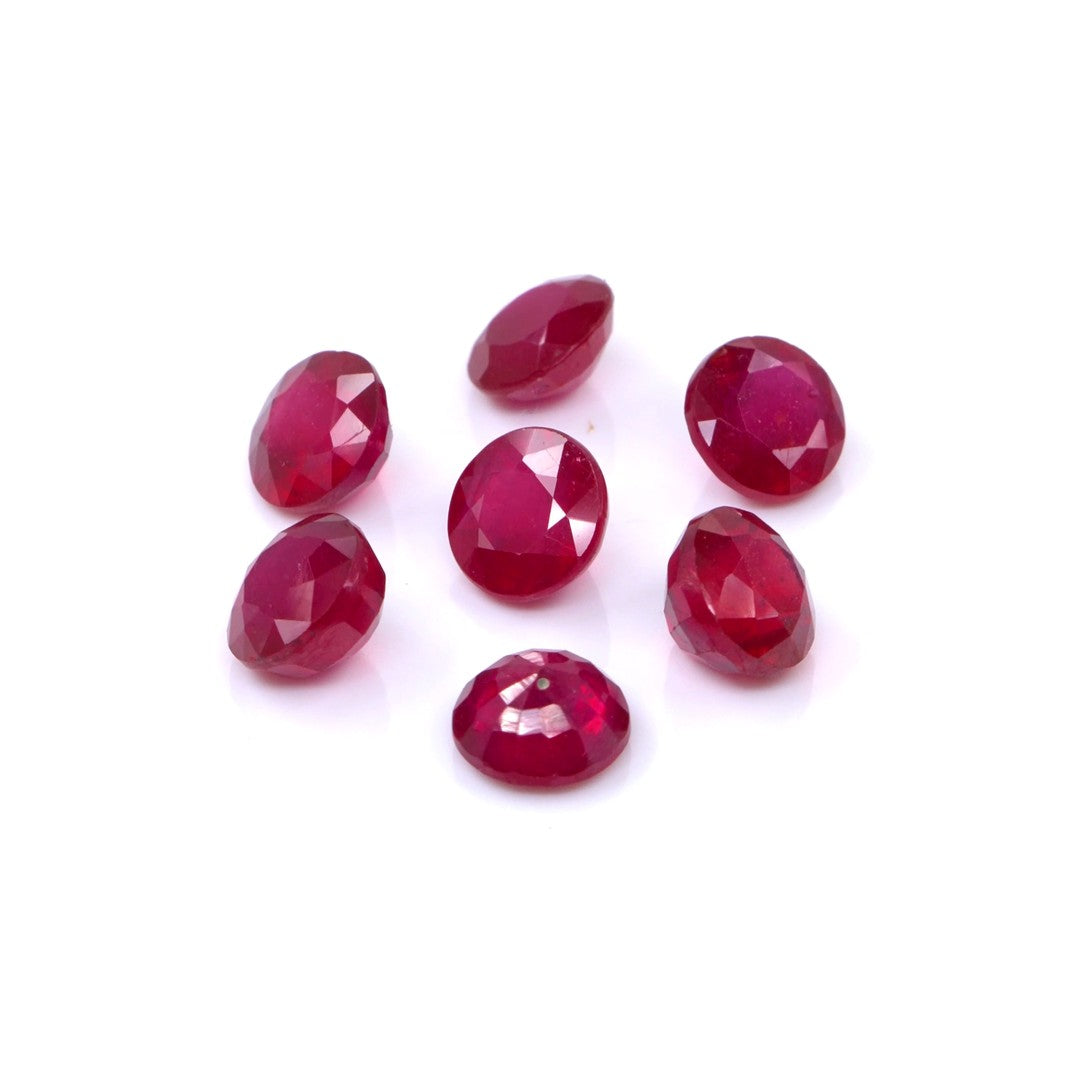 Natural Bangkok Ruby Calibrated Rounds | 6mm & 7mm
