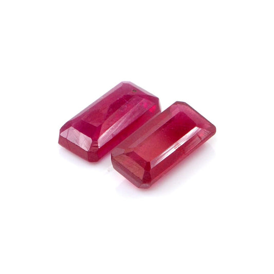 Natural Bangkok Ruby Calibrated Octagons | 5x10mm & 6x12mm