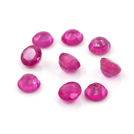 Natural Bangkok Ruby Calibrated Rounds | 6mm