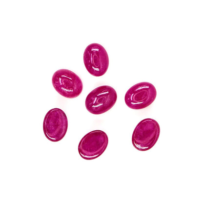 Natural Bangkok Ruby Calibrated Cabochon Ovals | 5x7mm & 6x8mm