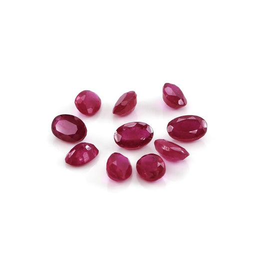 Natural Bangkok Ruby Calibrated Ovals | 3x5mm & 4x6mm