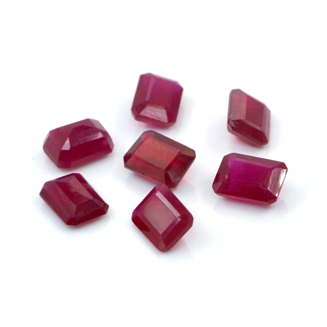 Natural Bangkok Ruby Calibrated Octagons | 5x7mm & 6x8mm