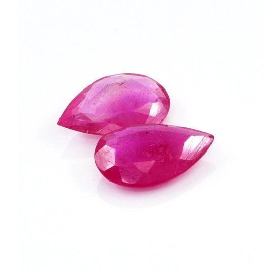 Natural Bangkok Ruby Calibrated Pears | 9x13mm & 10x15mm
