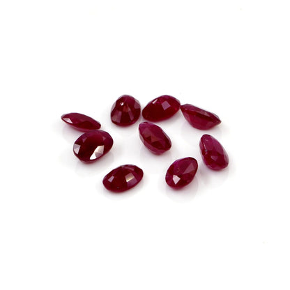 Natural Untreated Mozambique Ruby Calibrated Ovals | 3x5mm & 4x6mm