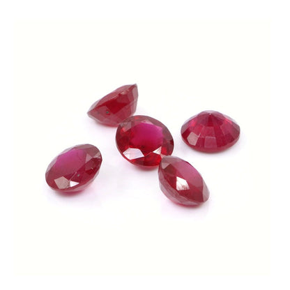 Natural Bangkok Ruby Calibrated Rounds | 8mm & 9mm