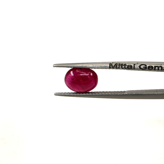 Natural Bangkok Ruby Calibrated Cabochon Ovals | 7x9mm & 8x10mm