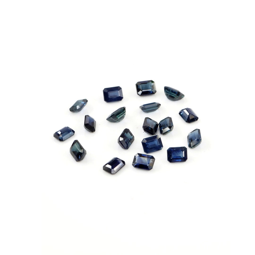 Natural Untreated Blue Sapphire Calibrated Octagons | 3x4mm & 4x5mm
