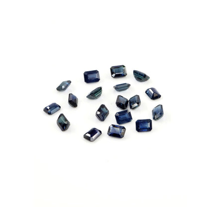 Natural Untreated Blue Sapphire Calibrated Octagons | 3x4mm & 4x5mm