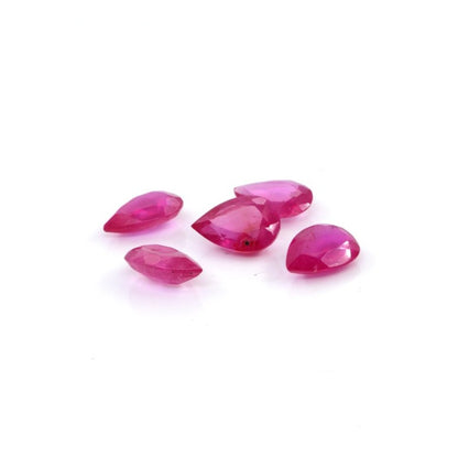 Natural Bangkok Ruby Calibrated Pears | 8x11mm & 9x12mm