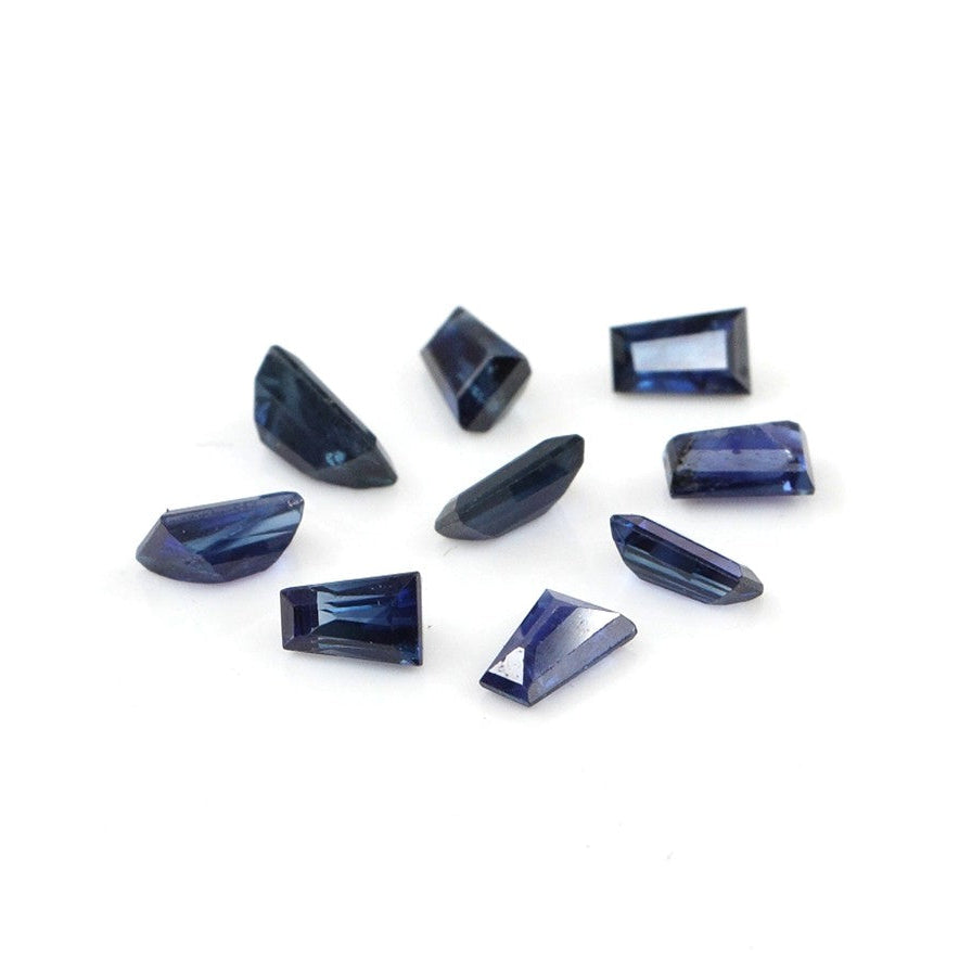 Natural Untreated Bangkok Blue Sapphire Calibrated Baguettes | 2x3x5mm